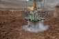 Mesin pemecah tumpukan beton hidraulik persegi 350 ~ 450 mm Untuk excavator